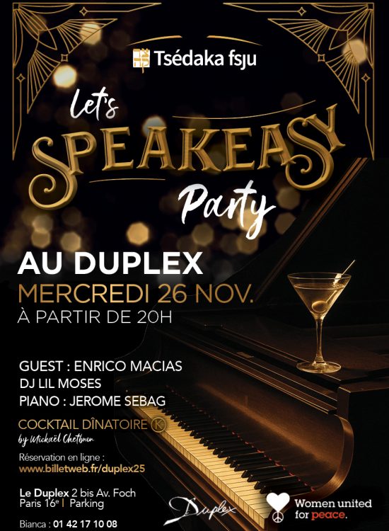 Soirée Duplex tsédaka 2025 ok